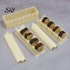 Sushi Roll Maker Press Molds for Beginners Compact Mold Set Stamper with Square Round Heart Shapes Easy DIY Making Kit Quick Meals