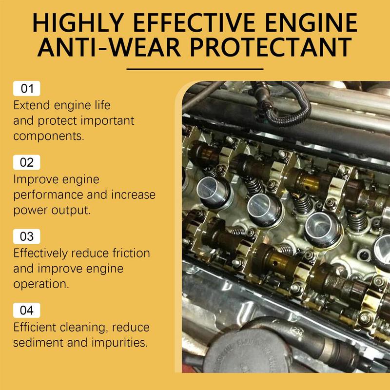 100ml Engine Anti-Wear Protective Agent Noise Reduction Jitter Strong Burning Engine Oil Liquid Additive Car Strong Repair Tools