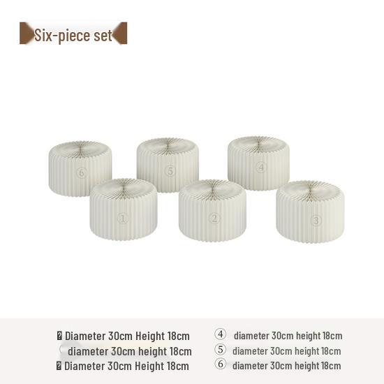 Creative Foldable Cylindrical Display Rack and Wedding Ornament Stand