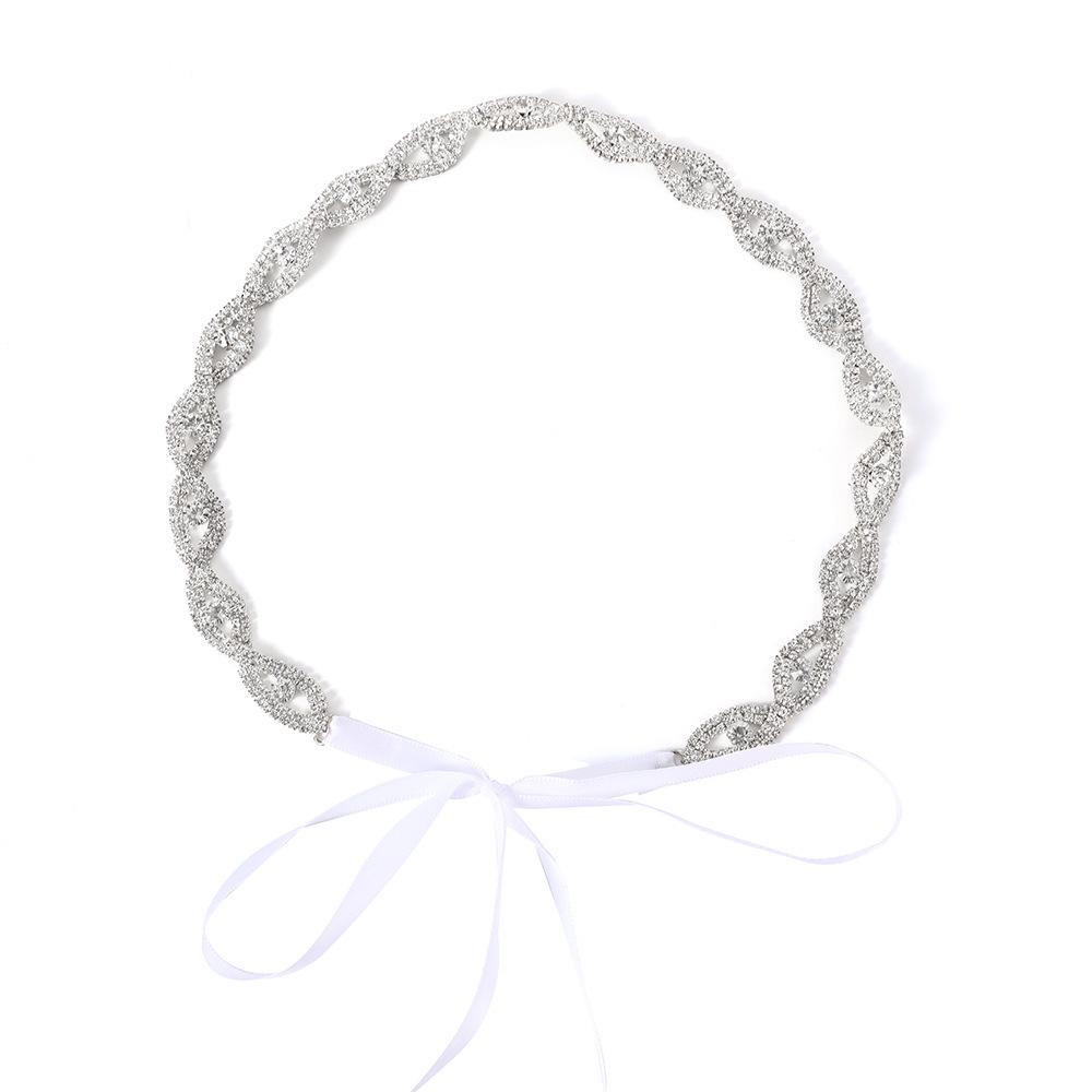 European Gold & Silver Rhinestone Cross Waist Chain for Brides