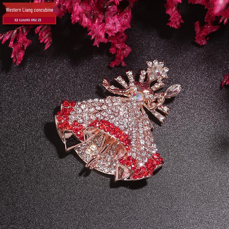 Bo Xin Yun Rhinestone Crystal Fairy Brooch Pin: European  American Style Jewelry Accessory