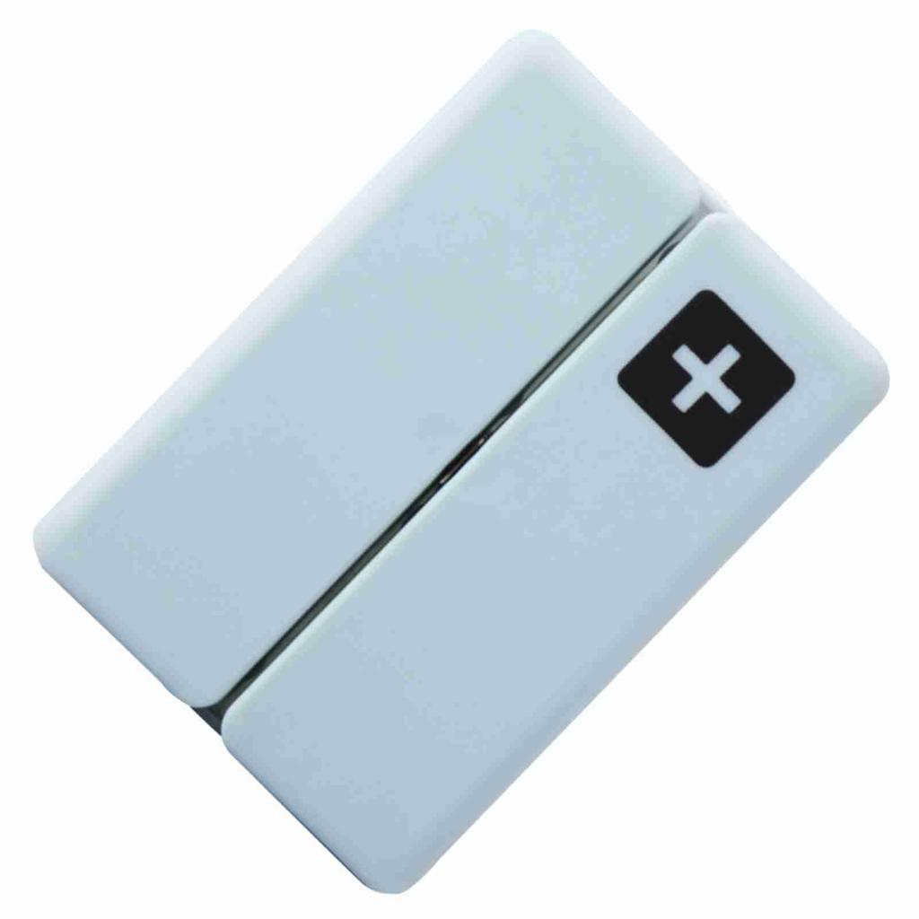 Portable Medicine Case Foldable Magnetic Pill Box Organizer with 7 Compartments(Blue)