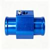 Water Temperature Sensor Adapter Tee Blue Aluminum Alloy 30mm for Car Engine Refitting