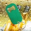 Stilvoller Edelstahl-Schlüsselanhänger-Flaschenöffner mit lasergraviertem LOGO für Bier und Soda