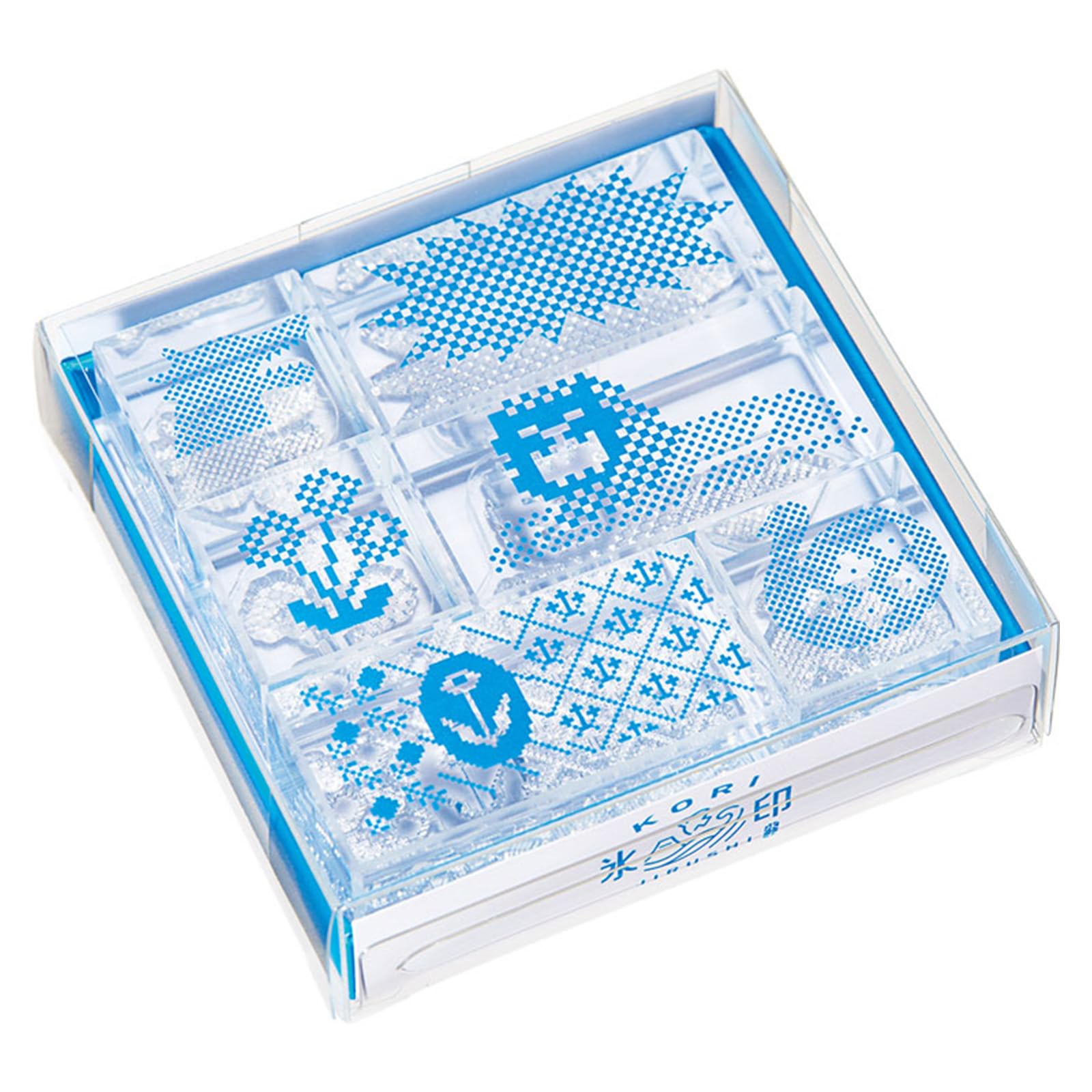 King Jim Transparent Stamp Set  Ice Stamp  6-Piece (Dot Set) CLSS-002