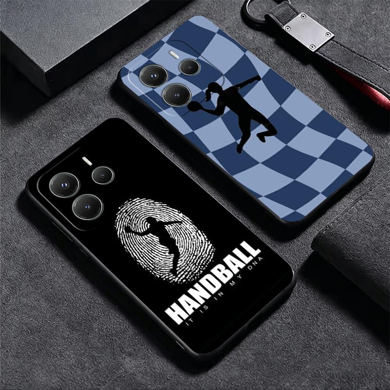 Handball Sport Soft Phone Case for Xiaomi Redmi Note 12 13 14 15 Pro Plus 11 12S 11S 11T 10 4G Black Cover Back Shell