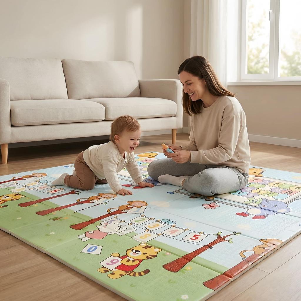 Folding Mat 150X180X1Cm - Numbers/Road