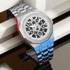 Orologio da uomo con quadrante grande, meccanico a carica manuale, con calendario luminoso, impermeabile, casual, sportivo da uomo, al quarzo
