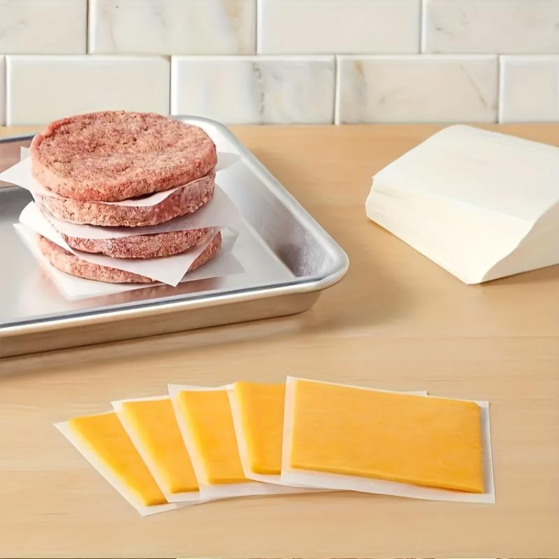 Home Kitchen Cooking Oil Proof Paper Square Oven Oil Paper Non Stick Hamburger Patties Barbecue Meat Separation Paper