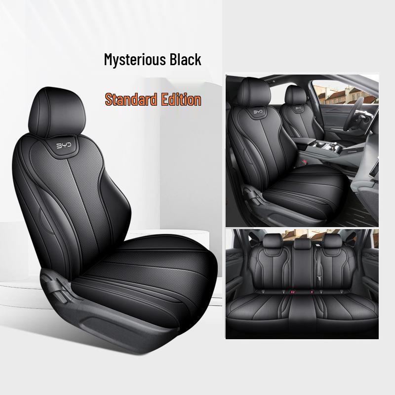 2025 BYD E7 Nappa Leather Perforated Car Seat Covers, Breathable Full Coverage Cushions