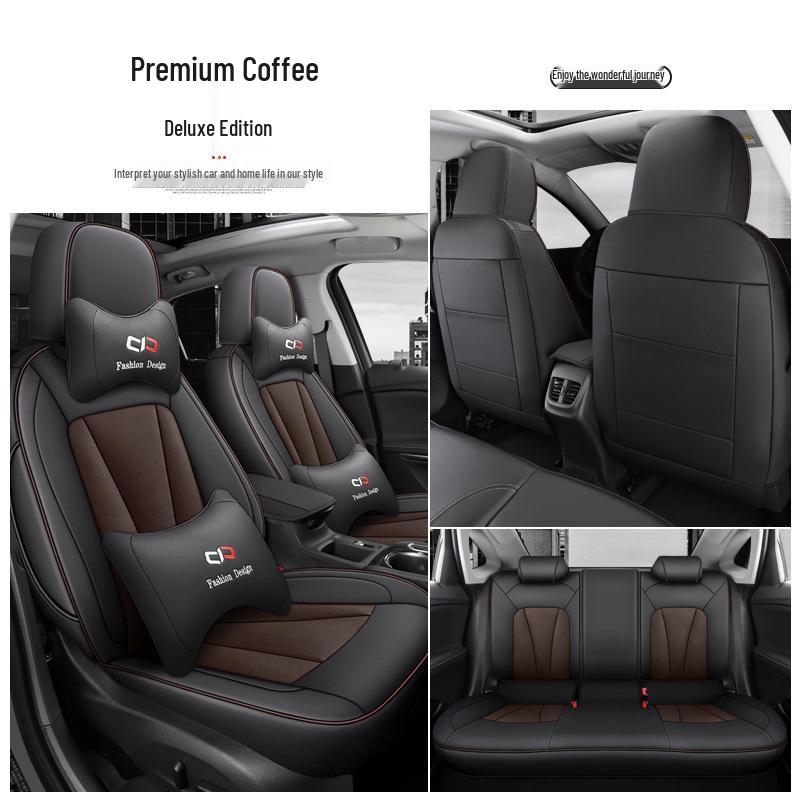 Four Seasons Universal Buick Verano Wear-Resistant Leather Car Seat Cover