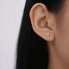AB Style Diamond Hollow Five-pointed Star Earrings for Women New Creative Personality Fashion Temperament Earrings