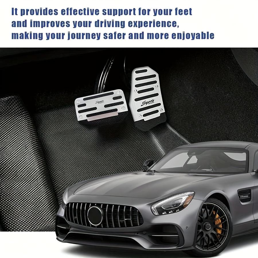 Universella Bilpedalskydd, Skydd för Automatisk Växellåda & Gaspedal, Slitstarka Metallgolvmattor för Fordon, Stilfulla Biltillbehör för Interiören