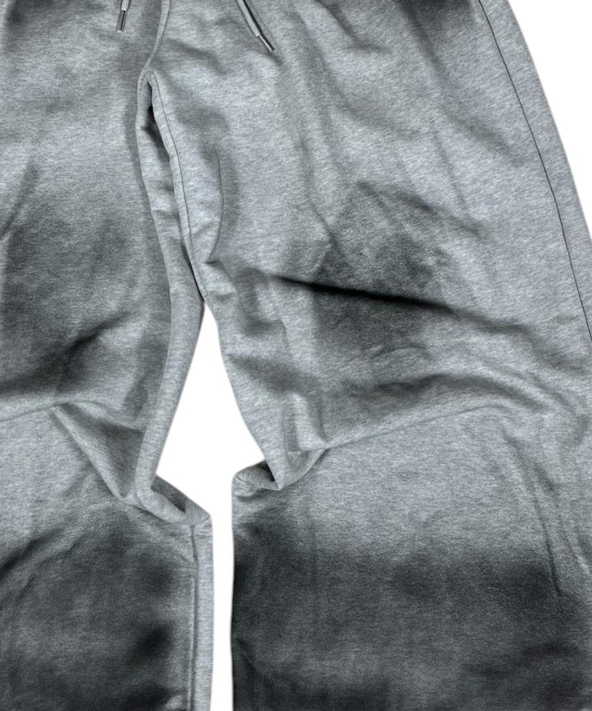 SK8ER ROCK Painting Cross Sweat Wide Pants ((Melange Gray))