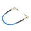6.35mm Electric Guitar Effect Cable with Double 90 Degrees  Elbow Guitar Effector Wire SupplyBlue