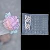 Hydrangea 3D High Transparency Nail Carving Mold Diy Design Silicone Petal Soft Stamping Plates Manicure Art Mold Decor Tools