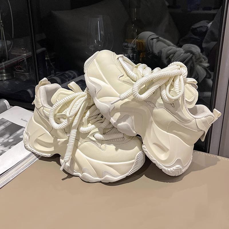 Dad shoes women's 2025 new spring platform muffin shoes heightening sports shoes ins autumn and winter casual running shoes