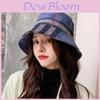 Cappello da Pescatore a Tesa Larga in Tela di Cotone per Uomo Donna Autunno Inverno con Design Pieghevole per Uso Casual all'Aperto