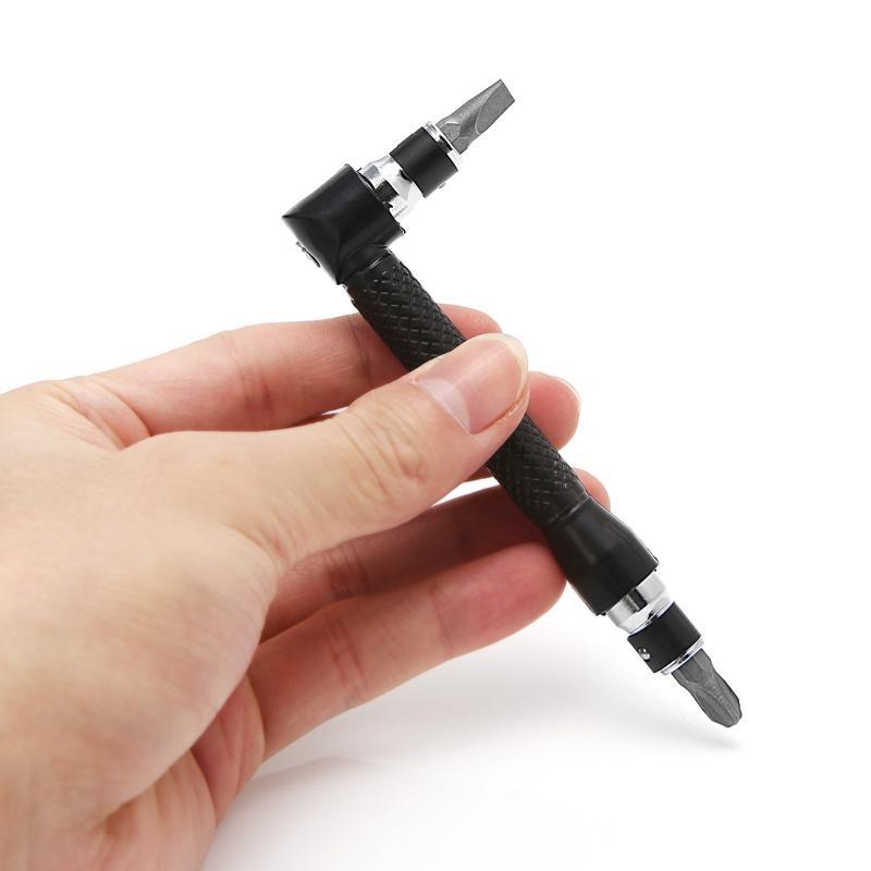 24TE 10 In 1 Socket Screwdriver L-shaped Angle for Head Twin Wrench Driver Torx Flat