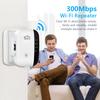 Wi-Fi Extender Signal Booster Wi-Fi Singal Range Repeater Up to 300Mbps Improves Wireless Coverage Access Point Integrated Antennas LAN Port