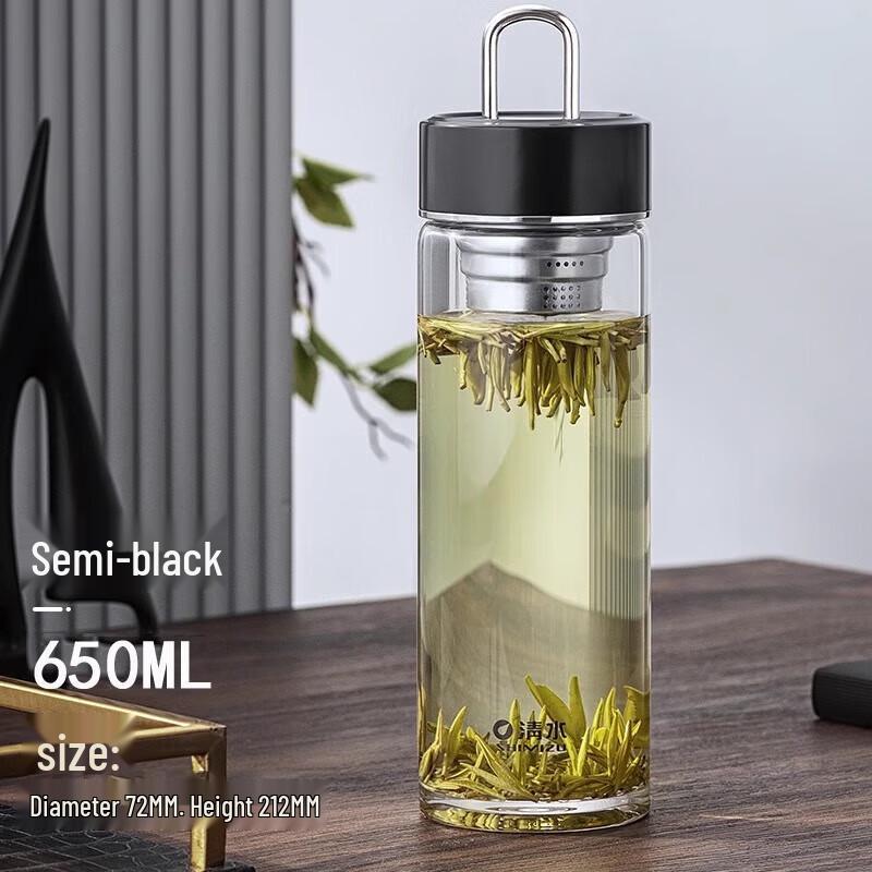 Portable Glass Tea Infuser Bottle with Handle