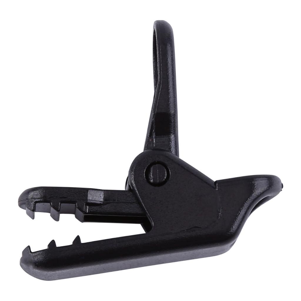 20pcs Bag Black Trap Clips Jaw Tent Snaps Camping Clamp Clips Tent Tighten For Outdoors