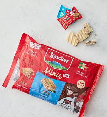 Pachet Mix Napolitane Loacker Minis 30 Bucăți 300G