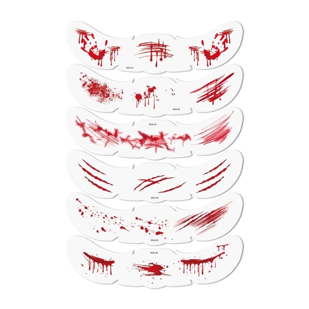 Sweet Style Face Tattoos Waterproof Scrapbook Stickers Realistic Stickers Holiday Events