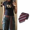 Simple Korean Striped Tie Printed Stripe JK Uniform Necktie Retro College Style JK Ties JK Uniform Decoration