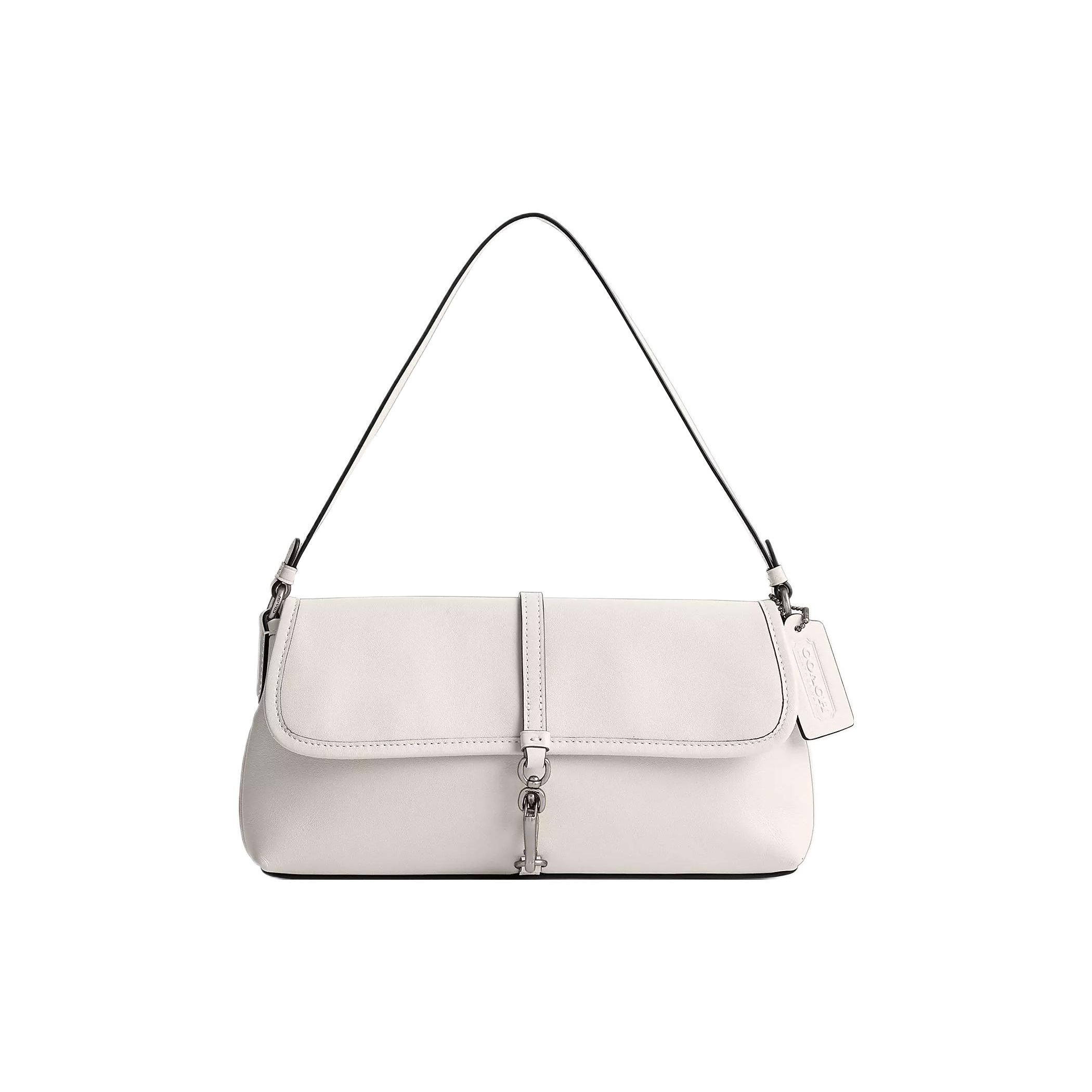 

Coach Hamptons 26 Solid Color Striped Quilted Clasp Closure Glove Tanned Leather Shoulder Tote Bag Medium Women handbags CP132-LHCHK Basic Set (Bag+Dust Bag)