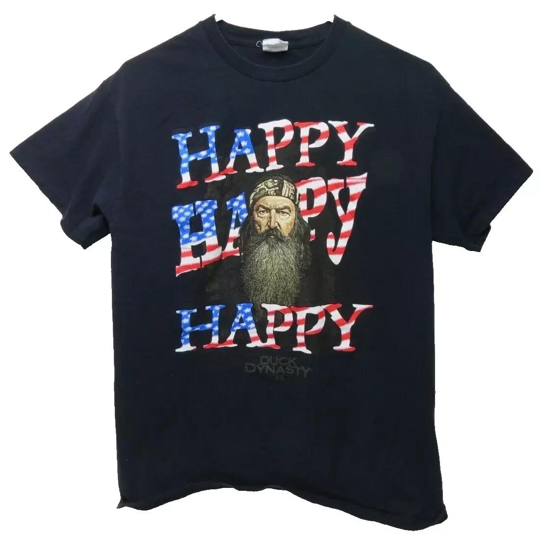 Duck Dynasty Phil Robertson Happy Happy Patriotic All size B254 XXXL