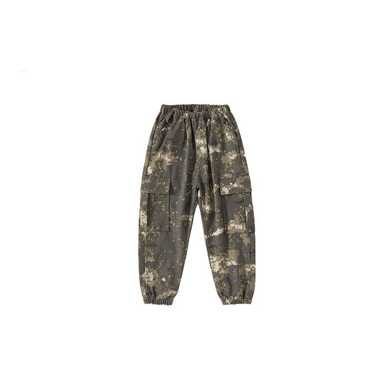 Kids' Summer Camo Uniform Set for Military Training and Outdoor Events - Unisex