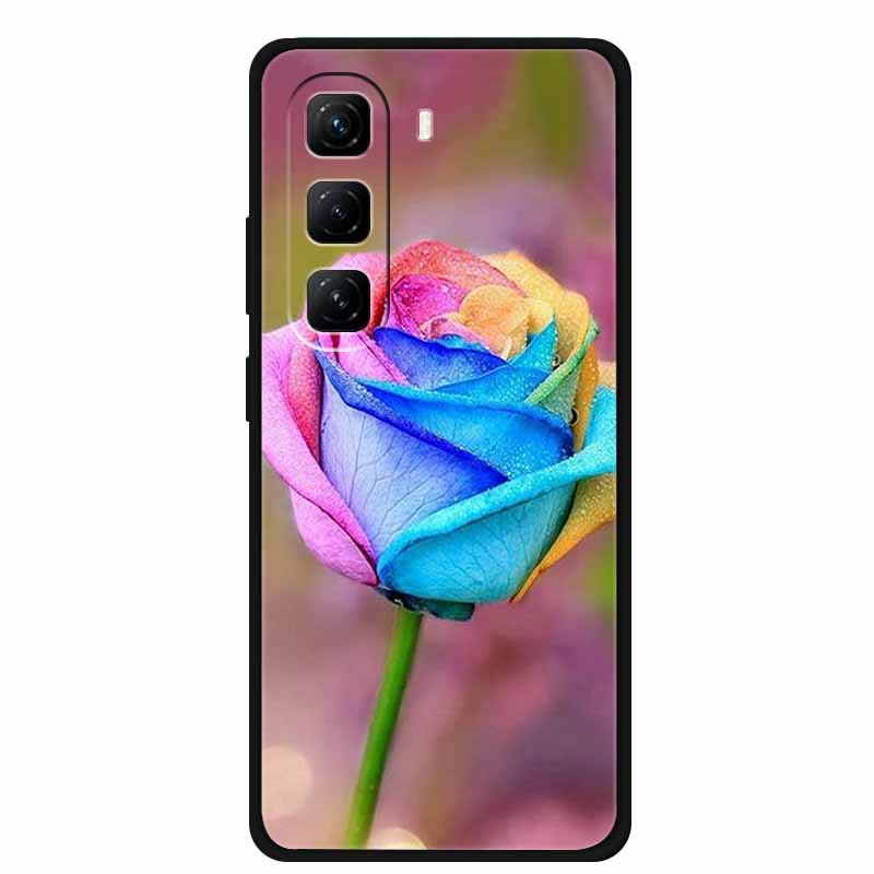 

Чехол для Infinix Hot 60 Pro+ Крутой Мультяшный Мягкий Силикон ТПУ Черный Чехол для Infinix Hot 60 Pro Plus Ударопрочный Чехол для Телефона X6886 Hot 60 Pro Plus