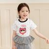 LUSON Little O'Treasure Girls' Irregular Hem Short Sleeve T-Shirt