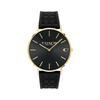 Coach Charles 41mm GP Svart Signatur C Silikonreim