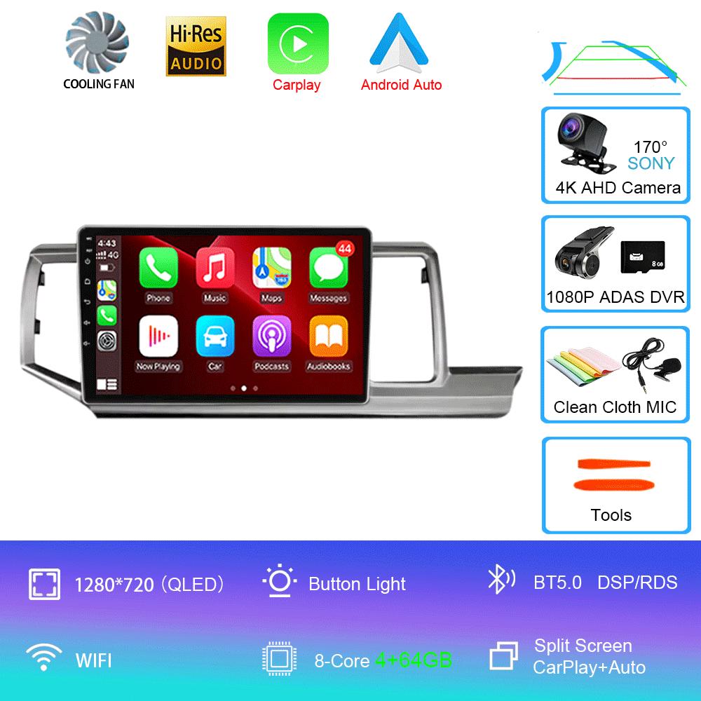 Android 14 Car Radio For Honda Stepwgn 2009-2013-2015 Multimedia Video Player Stereo Navigation GPS Carplay Android Auto WIFI