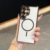 For Samsung Galaxy S25 Ultra Magnetic Case TPU Acrylic Phone Cover with Detachable Lens Frame