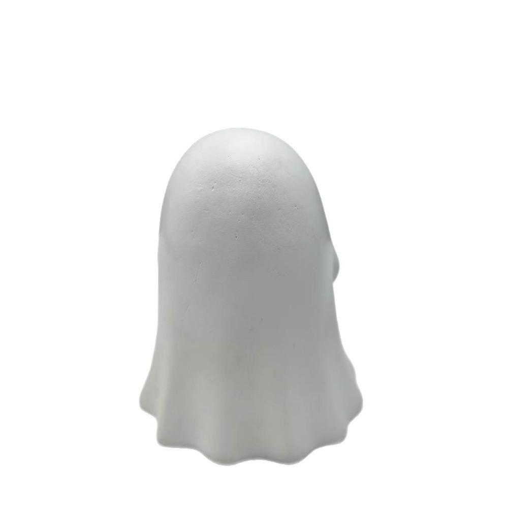 Realistic Halloween Ghost Statue Cute Holding Pumpkin Ghost Pumpkin Ghost Figurine Indoor Outdoor