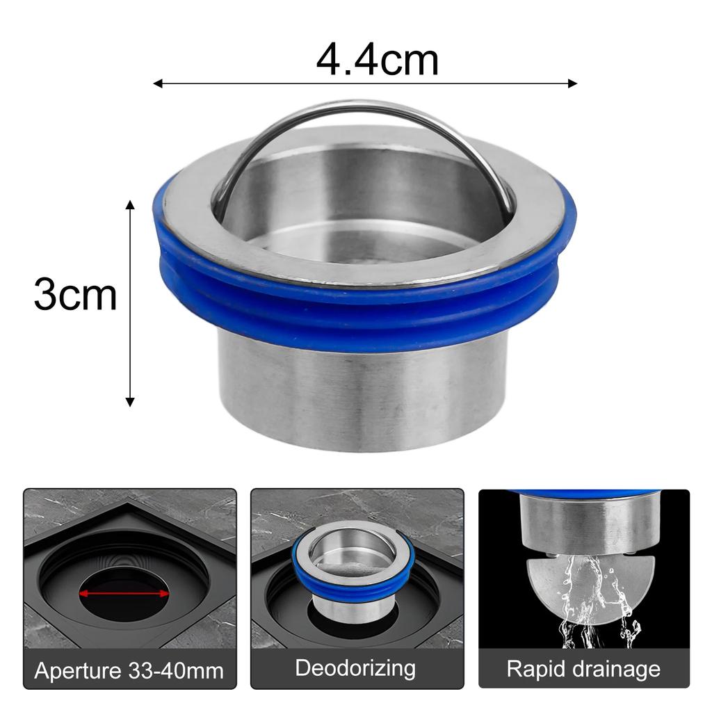 Brass Floor Drain Inner Core Sewer Anti-odor Anti-insect Tool Bathroom Closed Cover Shower Waste Drain Cover Backflow Preventer