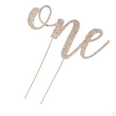 Crystal 1st Birthday Anniversary Cake Topper