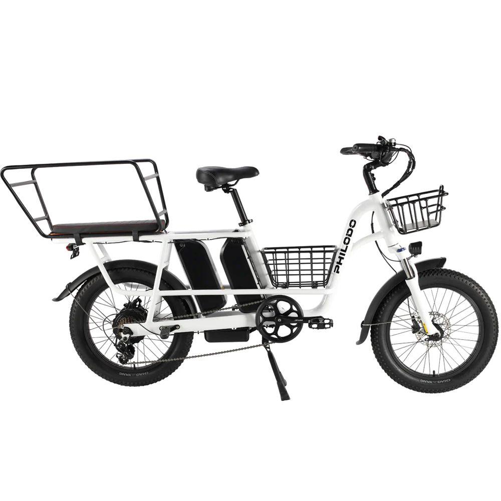 Bicicleta eléctrica PHILODO Traveller, motor de 750W, batería de 48V 35Ah, velocidad máxima 45 km/h, autonomía de 120 km, neumáticos de 20x3.0 pulgadas