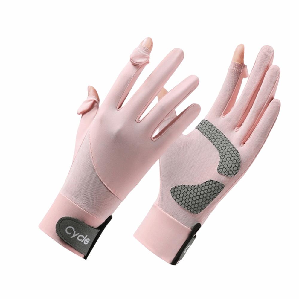 Waterproof Ice Silk Riding Gloves Non-Slip Summer Driving Mittens Sun Protection Gloves Cycling