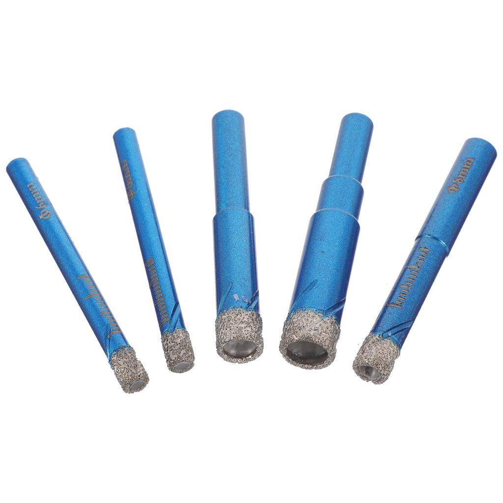 Buy 5Pcs Dry Diamond Drill Bits Glass Dry Drilling Machine Ceramic Hole