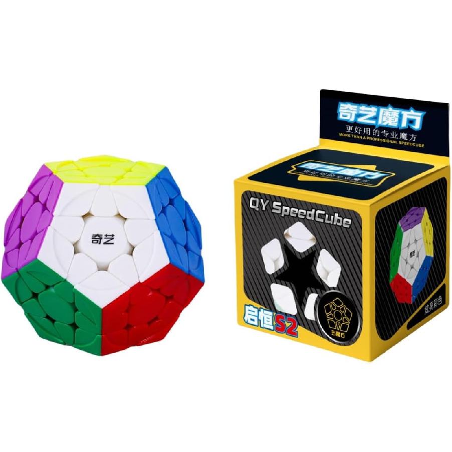 Букефуно QY Toys Мегаминкс QiHeng S2 Кубик 3x3 Без наклеек Магический Додекаэдр QiHeng V2 3x3x3 Пятиугольный 2024 Год Головоломка Кубик Скорость