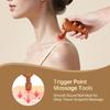Wood Acupressure Massager Stick with Meridian Portable Foot & Body Trigger Point Massage Tools Gua Sha Tool for Stress Relief