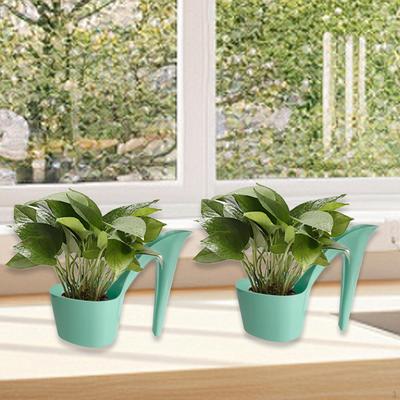 2x Gärtnerei Topf Blumentöpfe Geschenk Tisch Ornament Garten Spezielle Design Wohnkultur Handwerk