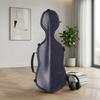 Full Size Violin Case Carbon-Fiber-Style Hard Quilted for Violinists