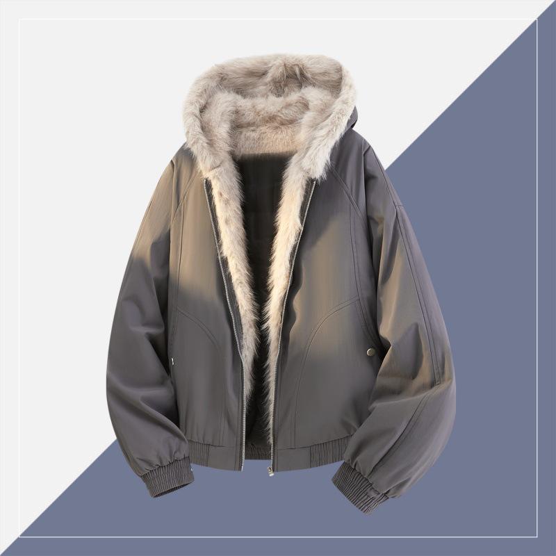 Autumn/Winter Men's Trendy Cotton Jacket: Versatile, Windproof, and Warm Casual Outerwear for Couples