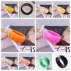 Bohemian Acrylic Open Bangle Shiny Retro  Hand Ring Exaggerated Jelly Color Wide Bracelet  Gift