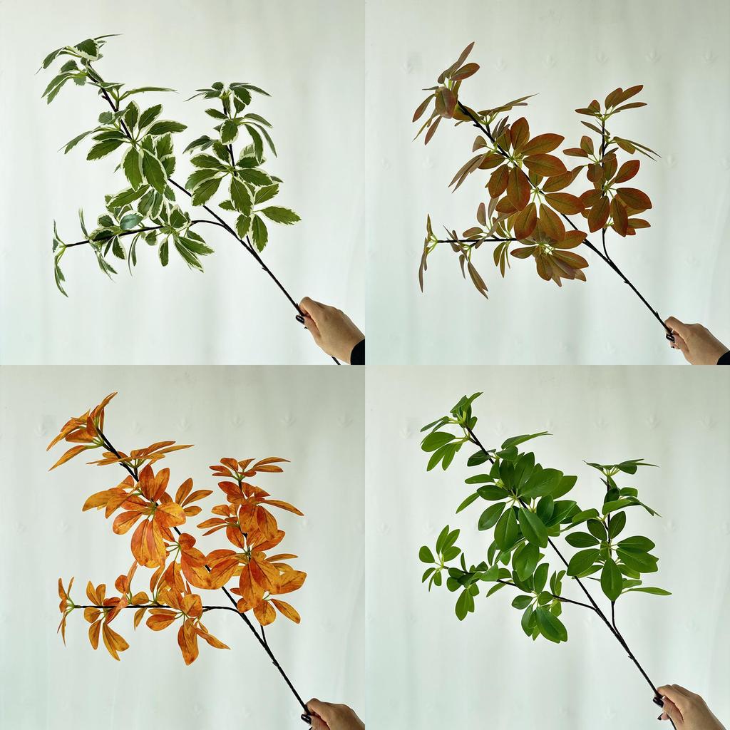 Faux Green Plant Home Decor With Silk Fabric For Wedding Photography And Living Room